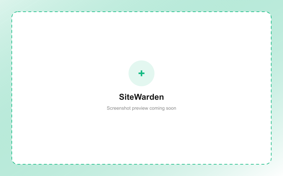 SiteWarden in action