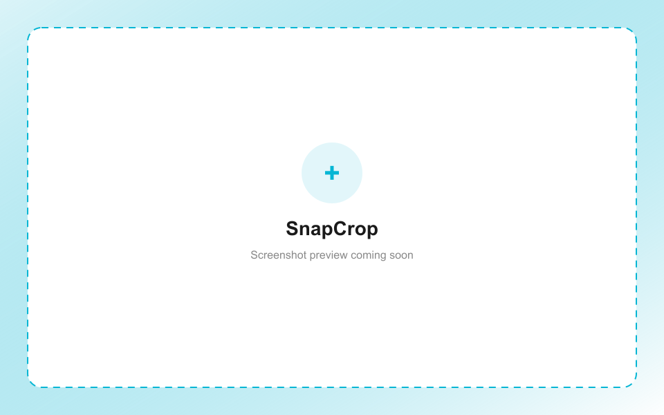 SnapCrop in action
